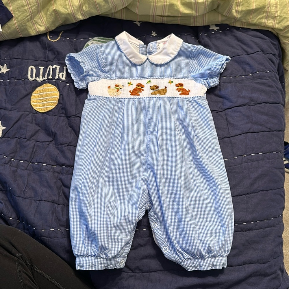 Cecil and Lou Boys size 6 months romper
